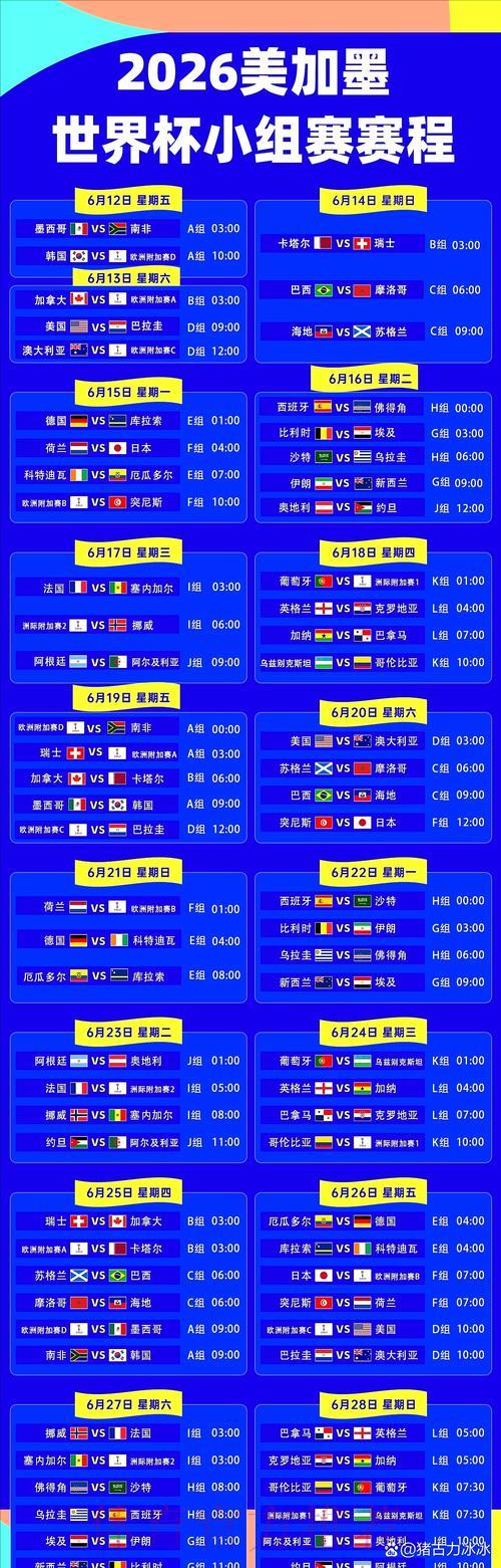 2026世界杯赛事比分实时查询手机平台入口 2026世界杯赛事比分实时查询手机平台入口